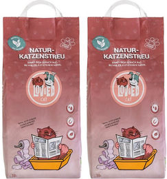 Lov&Ed Natur-Klumpstreu für Katzen 2x 10 Liter – Bild 1 von 2