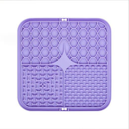 Love Home Garden Schleckmatte aus Silikon für Hunde in Lila - 15,5 cm – Bild 1 von 6