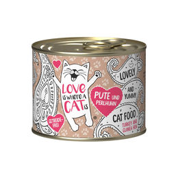 Love is where a cat is® Katzenfutter Pute und Perlhuhn Sensitive 1200g – Bild 1 von 2