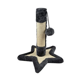 Love Story Kratzbaum für Kitten mit Spielzeug und Sternsockel 33 cm naturfarben – Bild 1 von 4