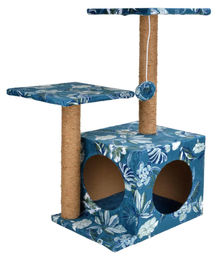 Love Story Kratzbaum mit Spielzeug und Höhle Vintage Flower Höhe 60 cm – Bild 1 von 1