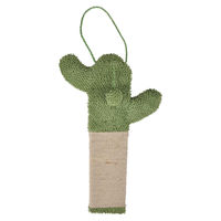 Produktbild von Love Story Kratzbaum zum Aufhängen Kaktus Design aus Polyester und Jute Grün 31 x 51 cm