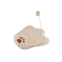 Produktbild von Love Story Kratzmatte aus Sisal für Katzen mit Spielzeug in Beige und Bunt, 35 x 35 x 23 cm - 48 cm