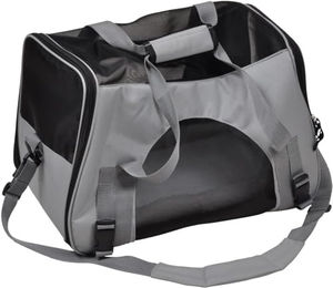 Love Story Transportbox aus Oxford-Gewebe in Grau mit abnehmbarem Bezug 48 cm - 48 cm – Bild 1 von 7