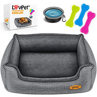 Produktbild von Lovpet Hundebett Chiller aus Plüsch für große Hunde in Grau XL