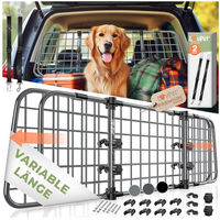 Produktbild von Lovpet Hundegitter Auto Trenngitter für Kofferraum verstellbar inklusive 2 Sicherheitsgurten Maße 30 x 92-152 cm