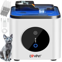 Produktbild von Lovpet Katzenbrunnen Automatischer Trinkbrunnen für Katzen mit Bewegungssensor und Doppel-Filtersystem 3,5L Wassertank