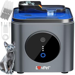 Lovpet Katzenbrunnen Trinkbrunnen mit Bewegungssensor und 3,5L Wassertank inklusive 3x Filterset für Katzen - 3 Stk. – Bild 1 von 13