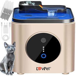 Lovpet Katzenbrunnen Trinkbrunnen mit Bewegungssensor und Doppel-Filtersystem 3,5L Wassertank – Bild 1 von 13