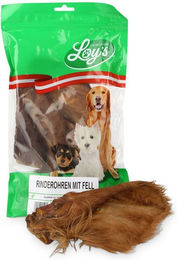 Produktbild von Loy's Rinderohren mit Fell Naturkauartikel für Hunde ohne Konservierungsstoffe 4 Stück