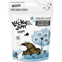 Produktbild von Lucky Jim DuoBities Belohnungssnack Huhn mit Lachs getreidefrei und glutenfrei 3 x 70 g