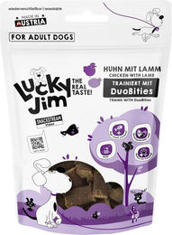 Lucky Jim DuoBities Belohnungssnack Huhn mit Lamm getreidefrei und glutenfrei 8 x 70 g – Bild 1 von 1