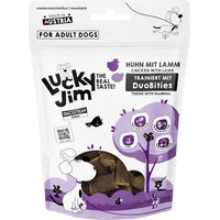 Produktbild von Lucky Jim DuoBities Belohnungssnack Huhn mit Lamm getreidefrei und glutenfrei 8 x 70 g