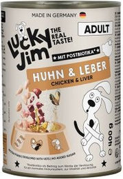 Lucky Jim Hund Nassfutter Huhn und Reis ohne Zucker 6x400 g – Bild 1 von 2