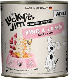Lucky Jim Hund Nassfutter Rind Lamm Grünlippmuschel ohne Zucker für alle Altersstufen 6x800 g – Bild 1 von 3