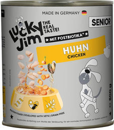 Lucky Jim Hundefutter Senior Huhn getreidefrei und glutenfrei Sparpaket 24 x 800 g – Bild 1 von 1