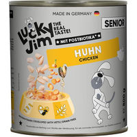 Produktbild von Lucky Jim Hundefutter Senior Huhn getreidefrei und glutenfrei Sparpaket 24 x 800 g