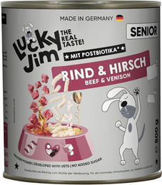 Lucky Jim Hundefutter Senior Rind und Hirsch getreidefrei und glutenfrei 24 x 800 g – Bild 1 von 1