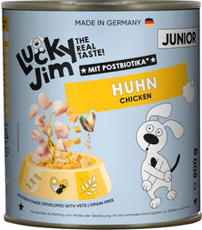 Lucky Jim Junior Hundefutter Huhn mit Grünlippmuschel Stückchen in Sauce getreidefrei 6 x 800 g – Bild 1 von 1