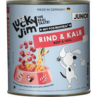 Produktbild von Lucky Jim Junior Hundefutter Rind & Kalb getreidefrei ohne Zucker 6 x 800 g