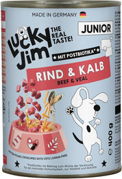 Lucky Jim Junior Hundefutter Rind und Kalb getreidefrei ohne Zucker 24 x 400 g – Bild 1 von 1