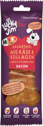 Lucky Jim Kauknochen Käse und Kollagen Bacon M Getreidefrei und Laktosefrei 60 g – Bild 1 von 2