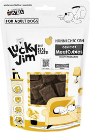 Lucky Jim MeatCubies Belohnungssnack Huhn getreidefrei und ohne Zucker 70 g – Bild 1 von 1