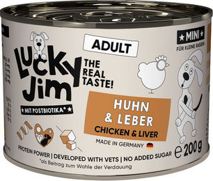 Lucky Jim MINI Adult Hundefutter Huhn & Leber Getreidefrei Sparpaket 24 x 200 g – Bild 1 von 1