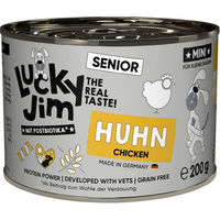 Produktbild von Lucky Jim MINI Hundefutter Senior Huhn getreidefrei mit hohem Fleischanteil 6 x 200 g