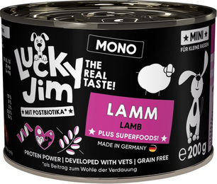 Lucky Jim MINI Mono Hundefutter Lamm getreidefrei monoprotein Adult 6 x 200 g – Bild 1 von 1