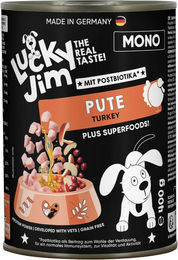 Lucky Jim Mono Hundefutter Pute Monoprotein Getreidefrei Adult 6 x 400 g – Bild 1 von 1