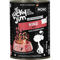 Produktbild von Lucky Jim Mono Hundefutter Rind Monoprotein Getreidefrei Adult 6 x 400 g