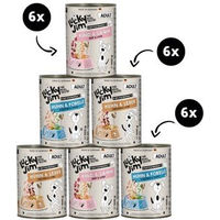 Produktbild von Lucky Jim Nassfutter mit Huhn, Rind, Lamm und Forelle 400g