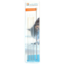 Produktbild von Lucky-Kitty Ersatz-Schlauchset aus Silikon mit Schlauchbürste für Katzen-Trinkbrunnen