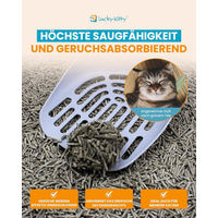 Produktbild von Lucky-Kitty Katzenstreu Klumpstreu Grüner Tee 6 kg - 6 kg