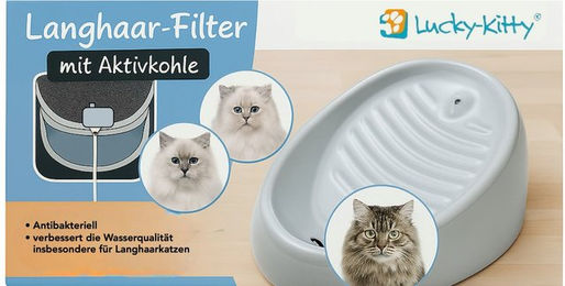 Lucky-Kitty Trinkbrunnen Ersatzfilter für Katzen mit Aktivkohle und antibakterieller Wirkung – Bild 1 von 5