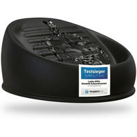Produktbild von Lucky-Kitty Trinkbrunnen für Katzen aus Keramik mit Pumpe 1,5L Schwarz