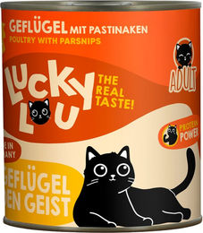 Lucky Lou Adult Geflügel und Fisch Stückchen in Sauce getreidefrei und glutenfrei 800 g – Bild 1 von 3