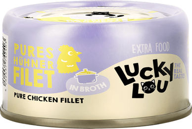 Lucky Lou Extra Food Hühnerfilet in Brühe getreidefrei und glutenfrei 70 g - 12 x 70 g – Bild 1 von 2