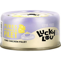Produktbild von Lucky Lou Extra Food Hühnerfilet in Brühe getreidefrei und glutenfrei 70 g - 12 x 70 g