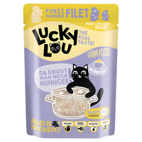 Produktbild von Lucky Lou Extra Food Katzen Nassfutter Hühnerfilet in Brühe 12x70 g - 12 x 70 g