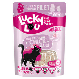 Lucky Lou Extra Food Katzen Nassfutter Hühnerfilet in Jelly 12 x 70 g - 12 x 70 g – Bild 1 von 6