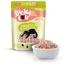 Lucky Lou Extra Food Katzenfutter Thunfisch und Shrimps in Jelly 12x70g – Bild 1 von 2