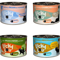 Produktbild von Lucky Lou Katzen Nassfutter Adult Wild-Mix Getreidefrei 6 x 200 g - 6 x 200 g