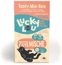 Lucky Lou Katzen Nassfutter Lifestage Adult Tasty-Mix Probierpaket getreidefrei und ohne Zucker 12x125 g - 12 x 125 g – Bild 1 von 6