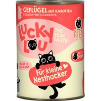 Produktbild von Lucky Lou Katzen Nassfutter Lifestage Kitten Geflügel getreidefrei und glutenfrei 6x400g - 6 x 400 g
