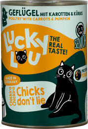 Lucky Lou Katzen Nassfutter Senior Geflügel Getreidefrei und Glutenfrei 6x400g - 6 x 400 g – Bild 1 von 5
