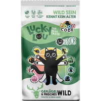 Produktbild von Lucky Lou Katzen Trockenfutter Senior Geflügel und Wild getreidefrei 1,7 kg - 2 x 1,7 kg