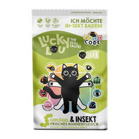 Produktbild von Lucky Lou Katzenfutter Adult Geflügel und Insekten getreidefrei und glutenfrei 750 g - 750 g