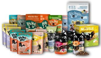 Produktbild von Lucky Lou Kennenlernpaket für Katzen Adult Laktosefrei mit Pasten, Crunchy Sticks und Leckerli